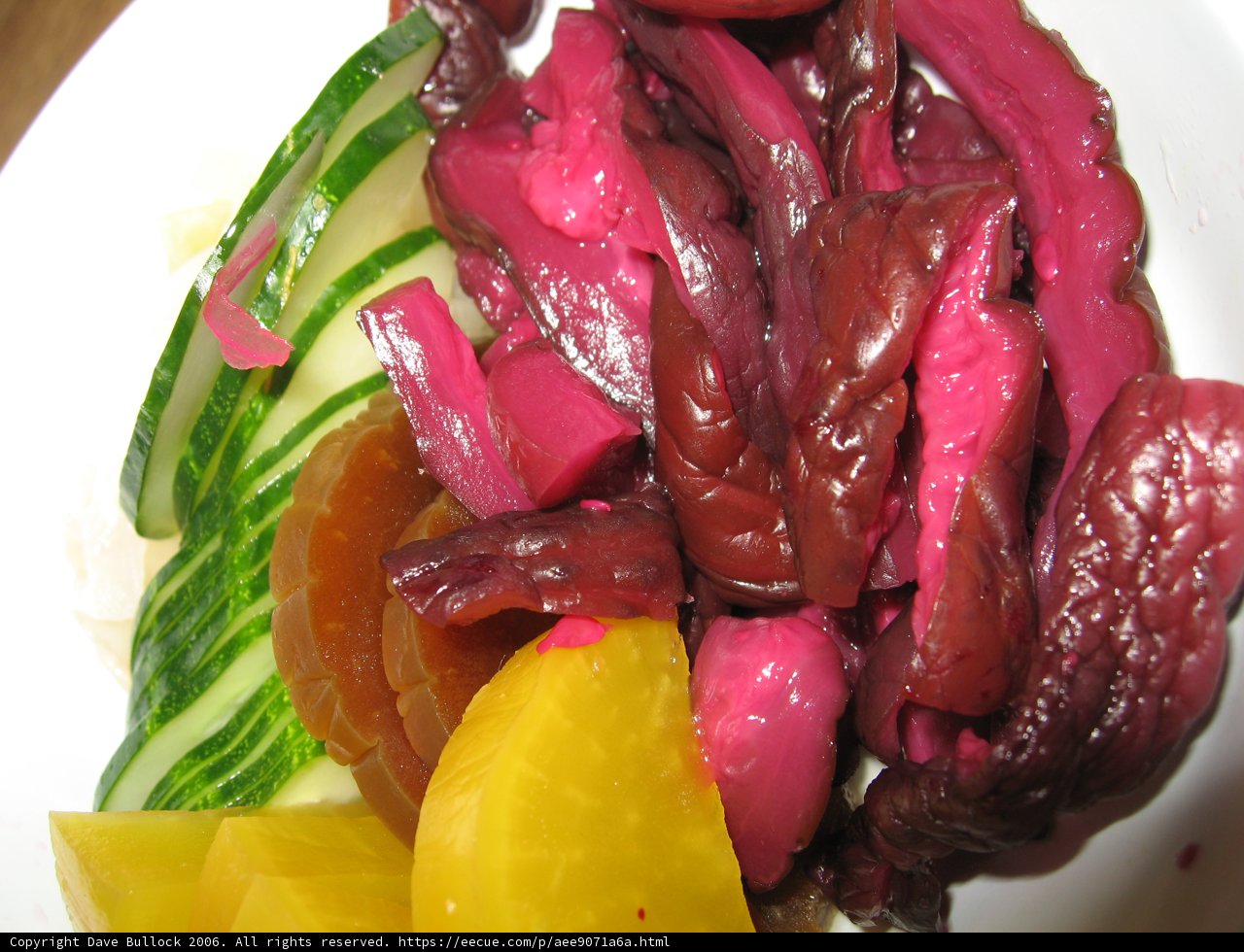 Fresh and Colorful Plate of Vegetables and Fruit