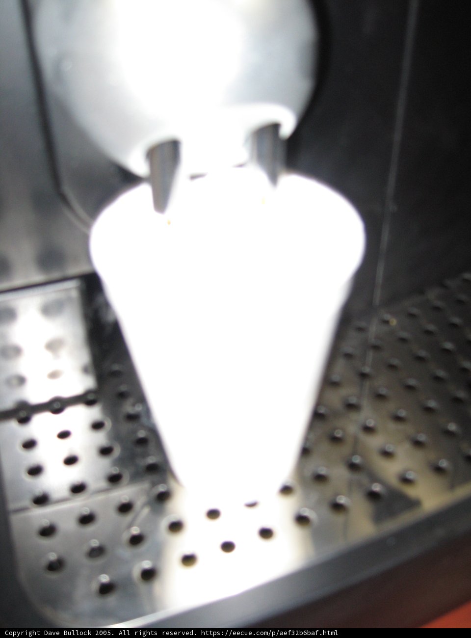 Coffee Pouring into Machine
