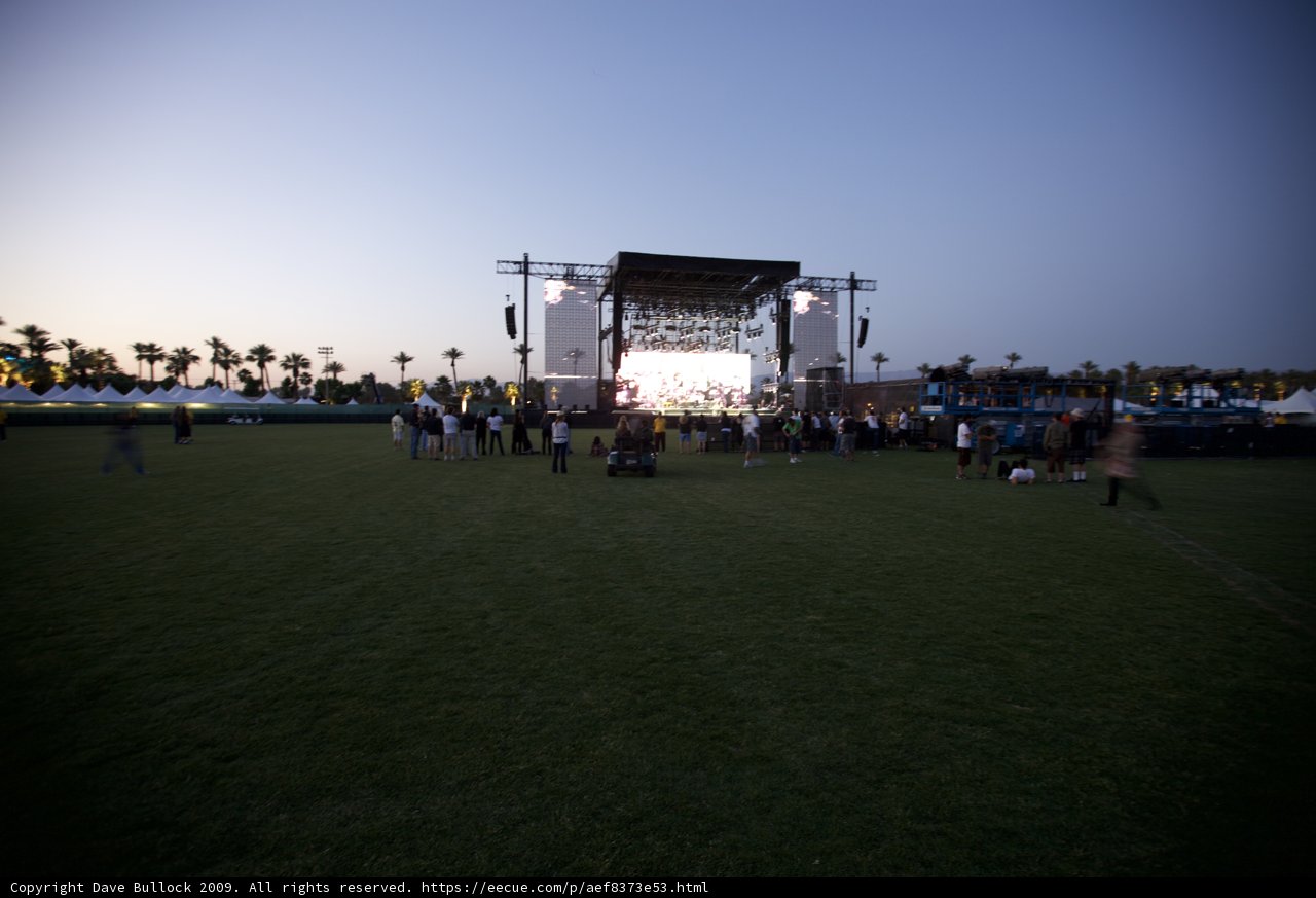 Coachella Crowd at Dusk