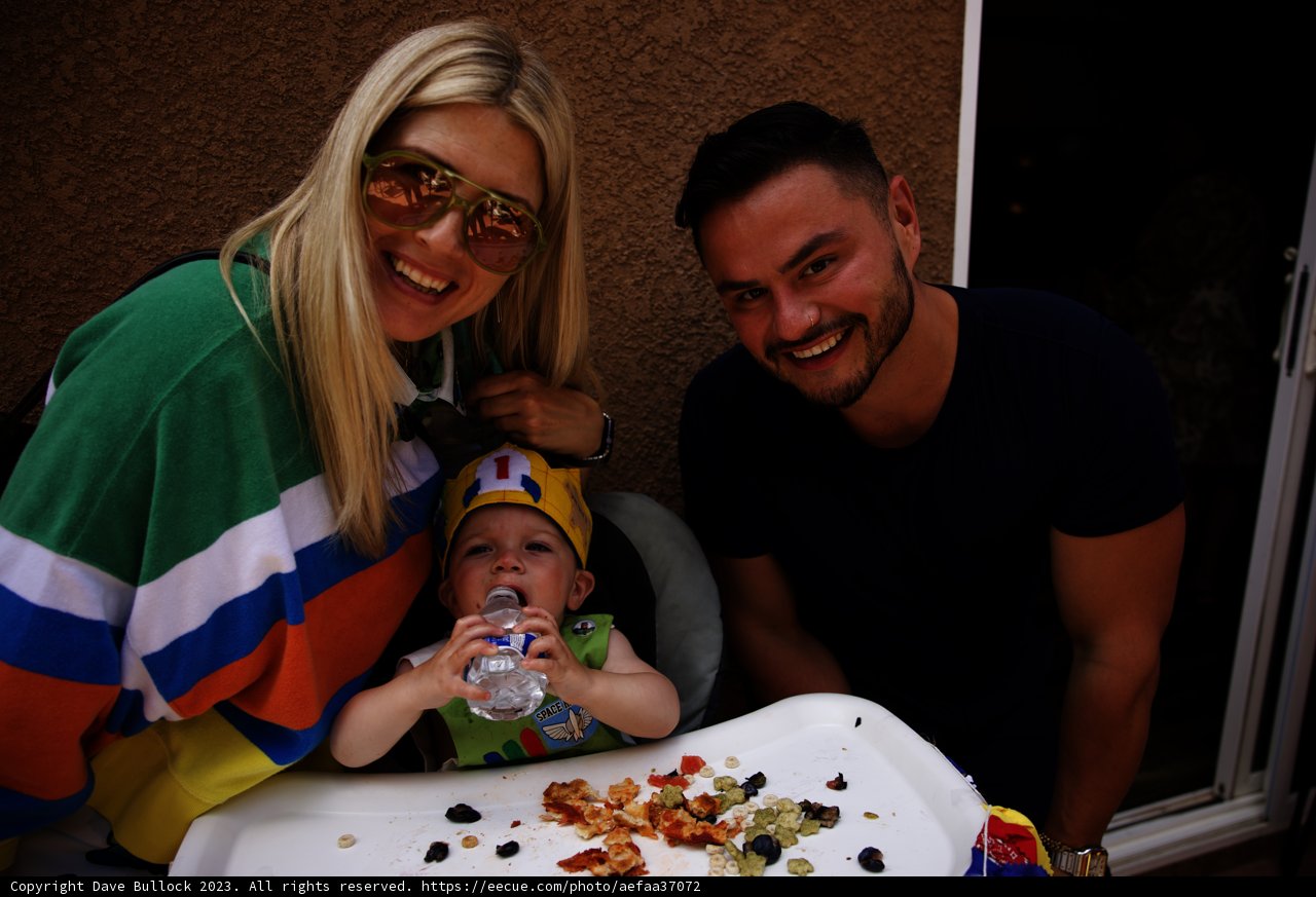 Celebrating Wesley's First Birthday Party