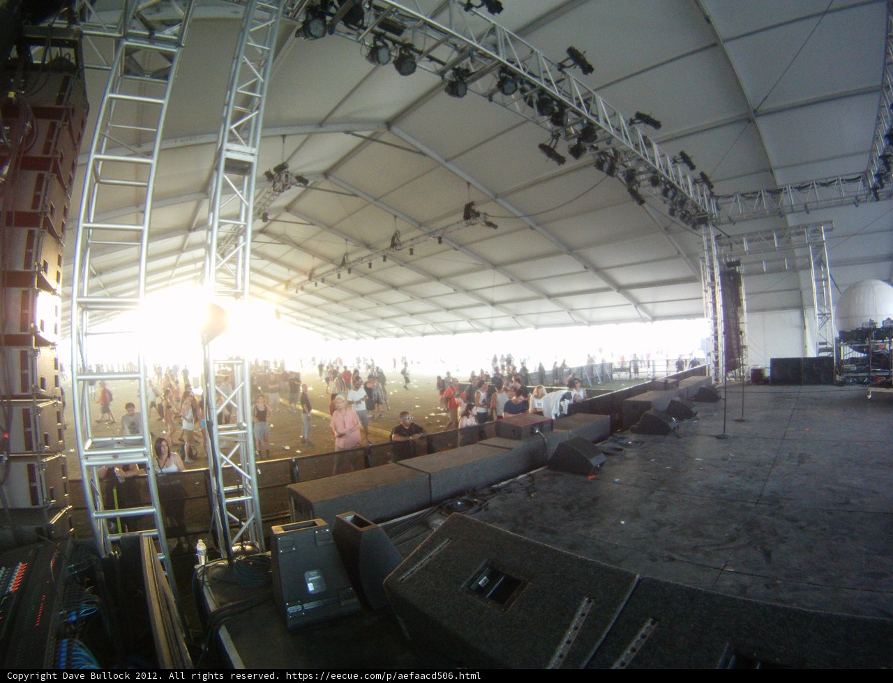 People and Lights on the Grand Stage