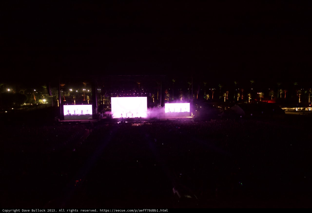 Purple Lights on the Coachella Stage