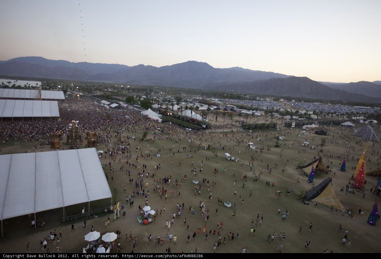 Coachella Crowd Takes Over the Desert