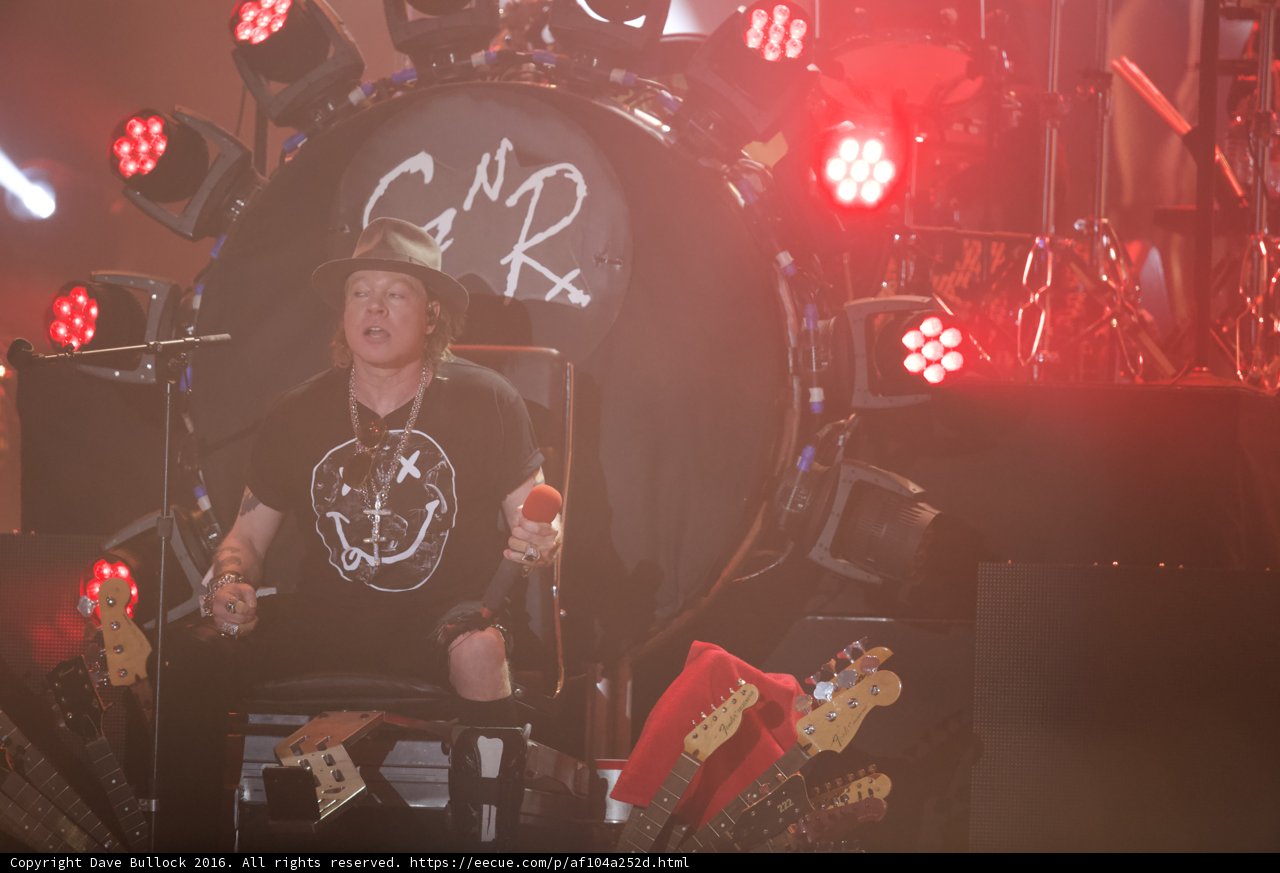 Axl Rose Rocks the Stage with His Guitar