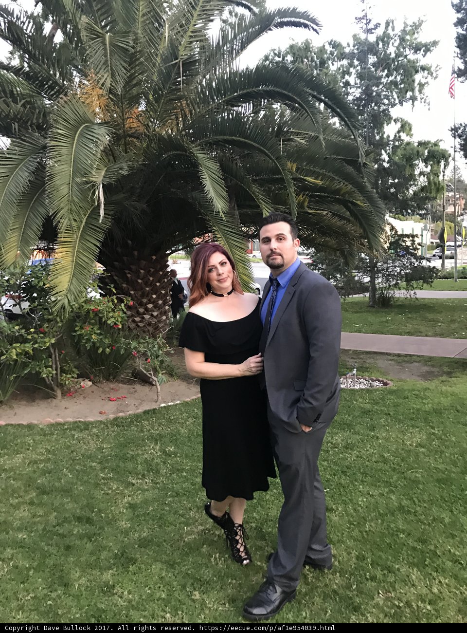 In front of the Palm Tree