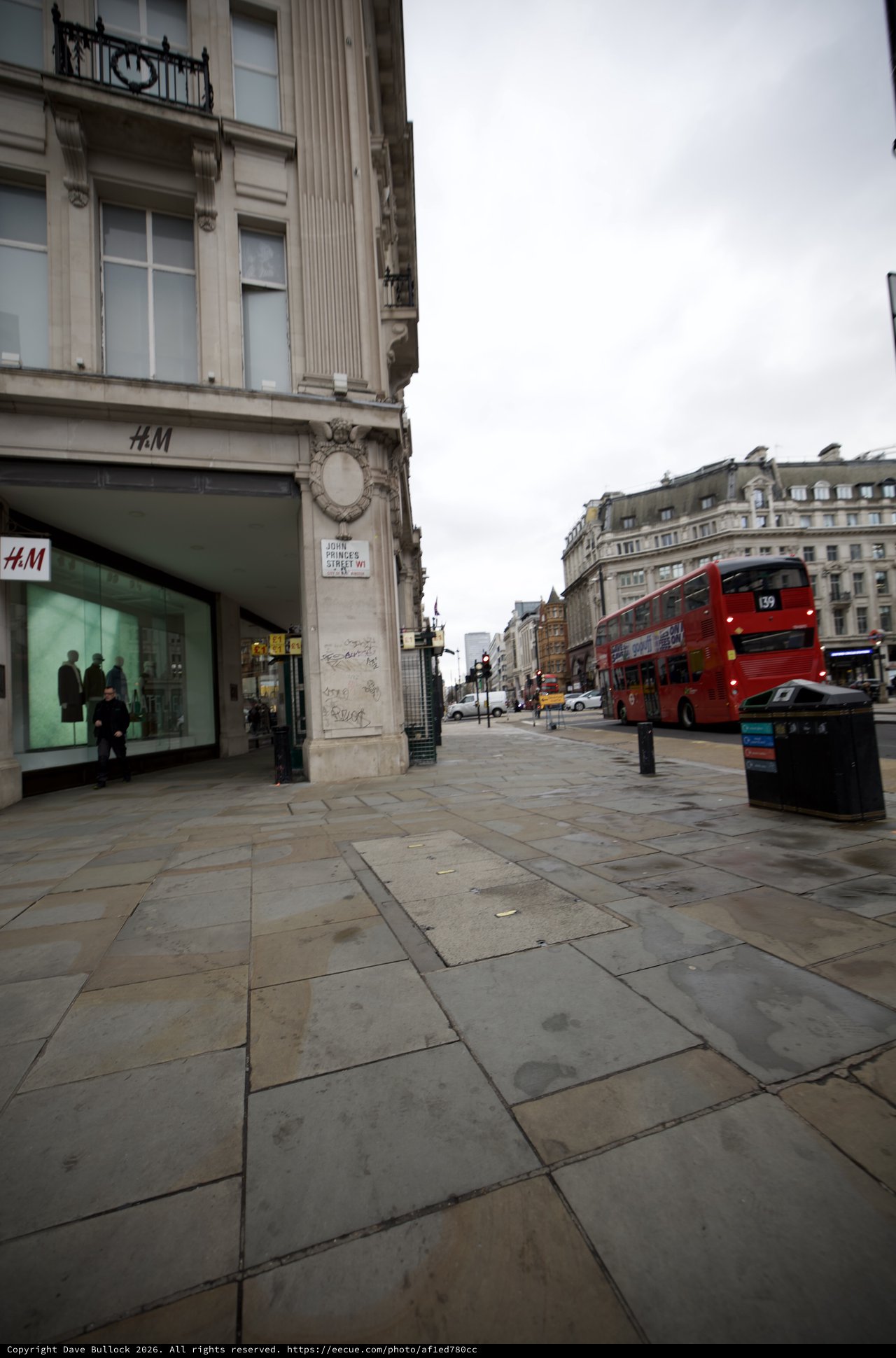 Rainy Day on Oxford Street, London