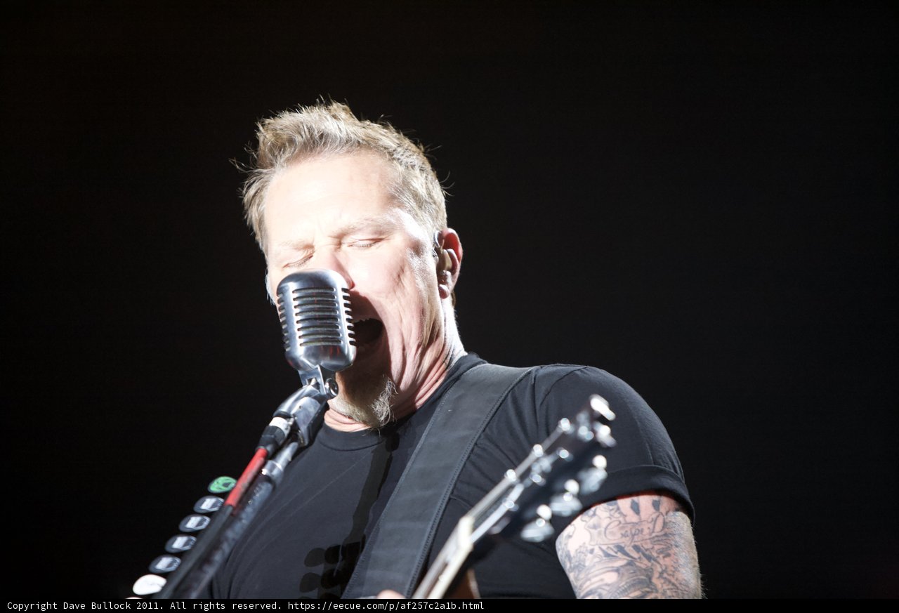 James Hetfield Thrills the Crowd with Metallichead Performance at the Big Four Festival