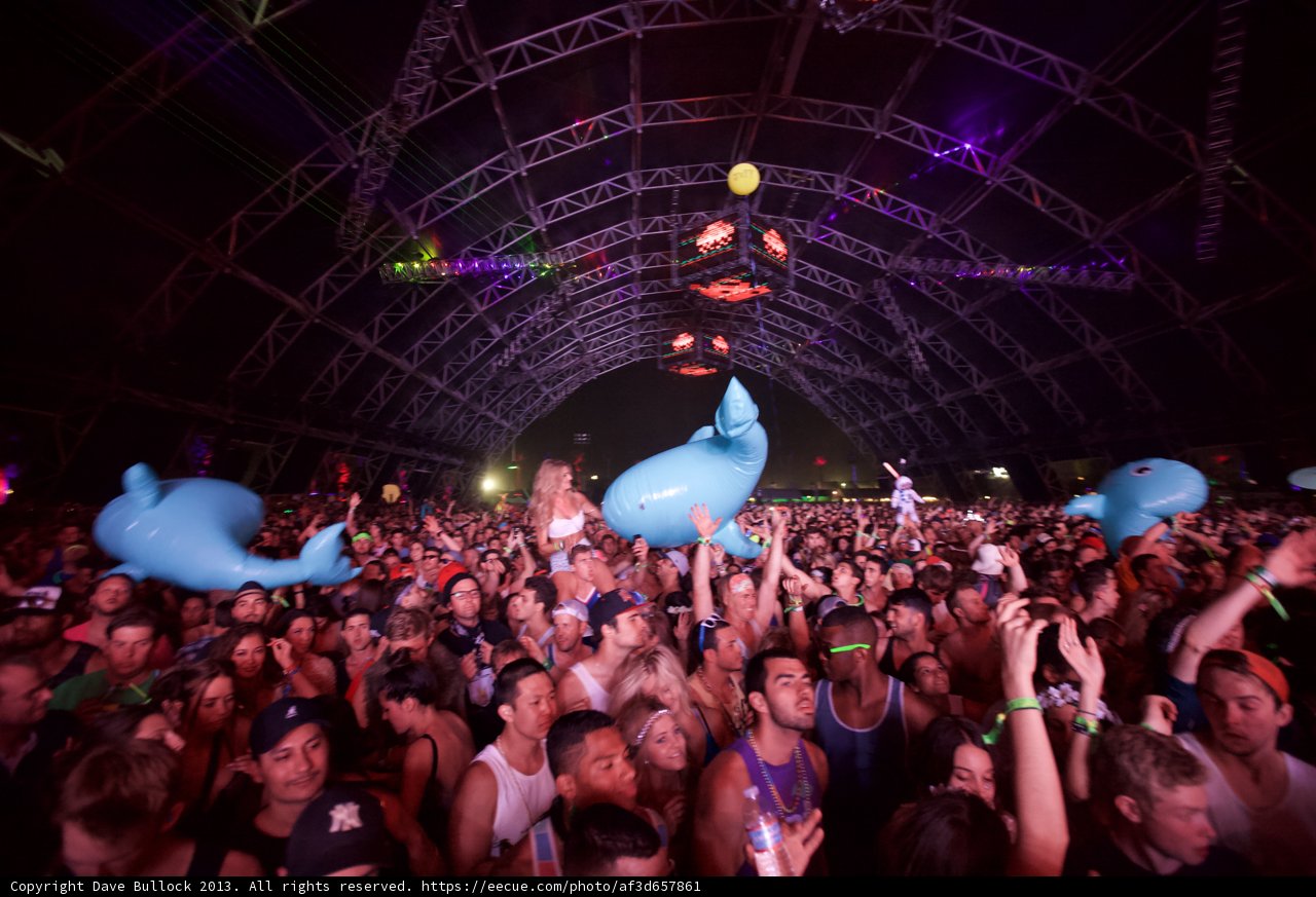 Blue Balloon Commotion at Coachella