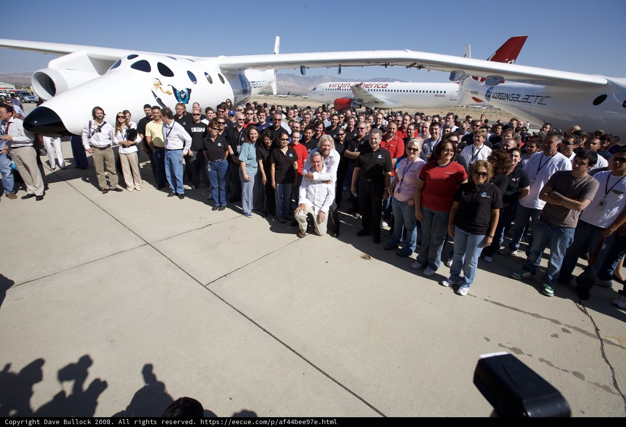 Branson and Rutan Boarding the White Knight Two Airplane
