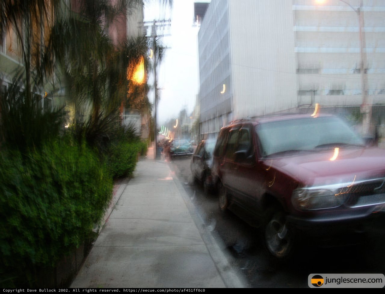 Blurry Drive Through the City