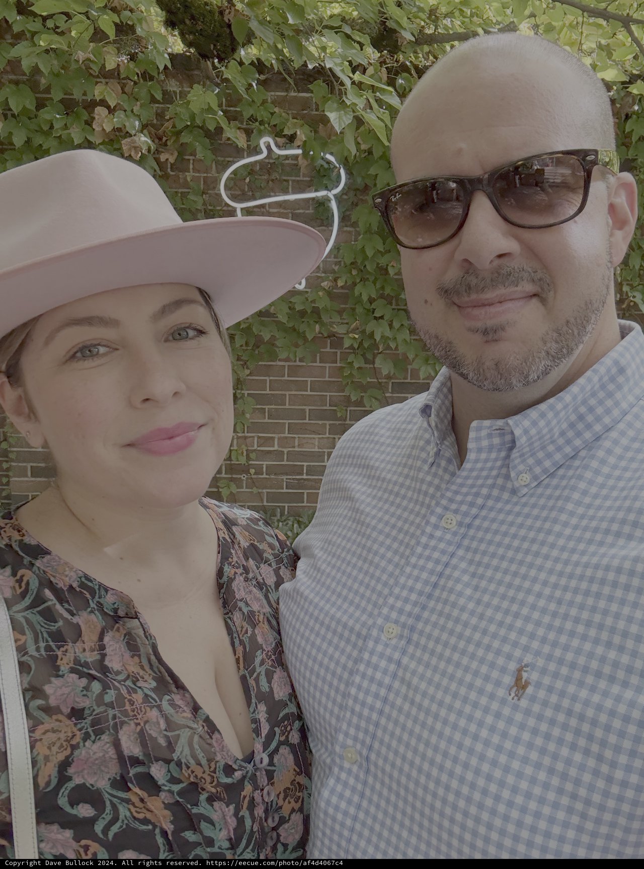 Stylish Couple Portrait in Garden Setting