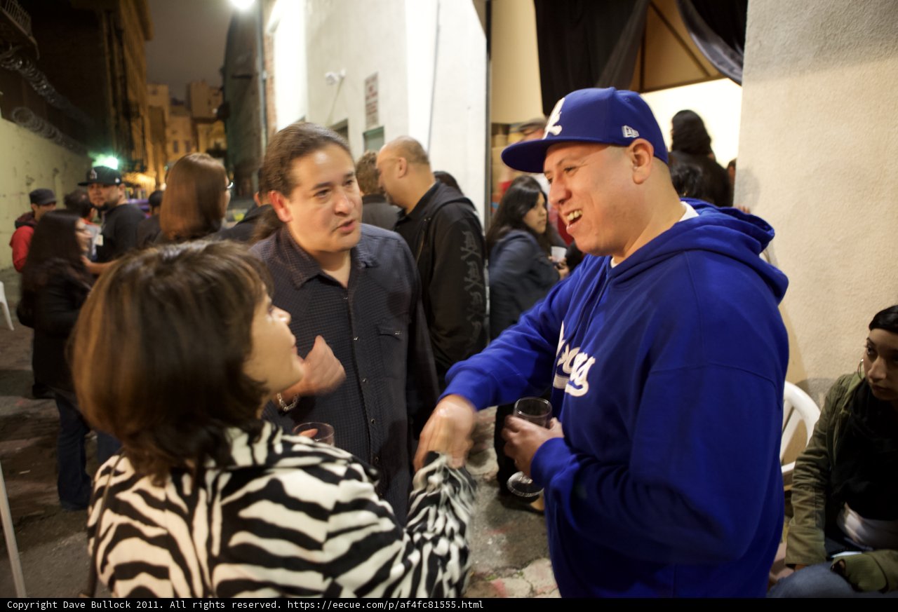 Handshake at the Plata Wine Party
