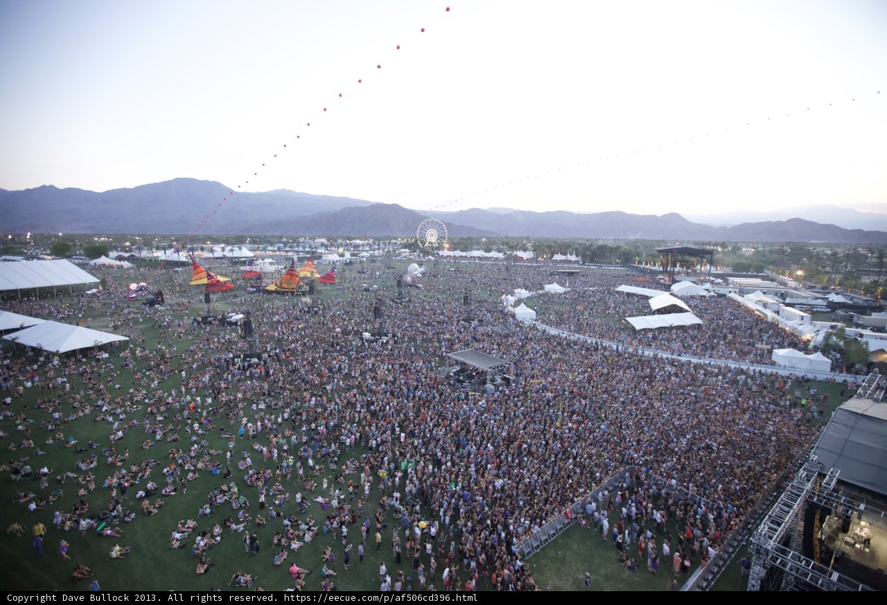 Coachella Music Festival Crowd