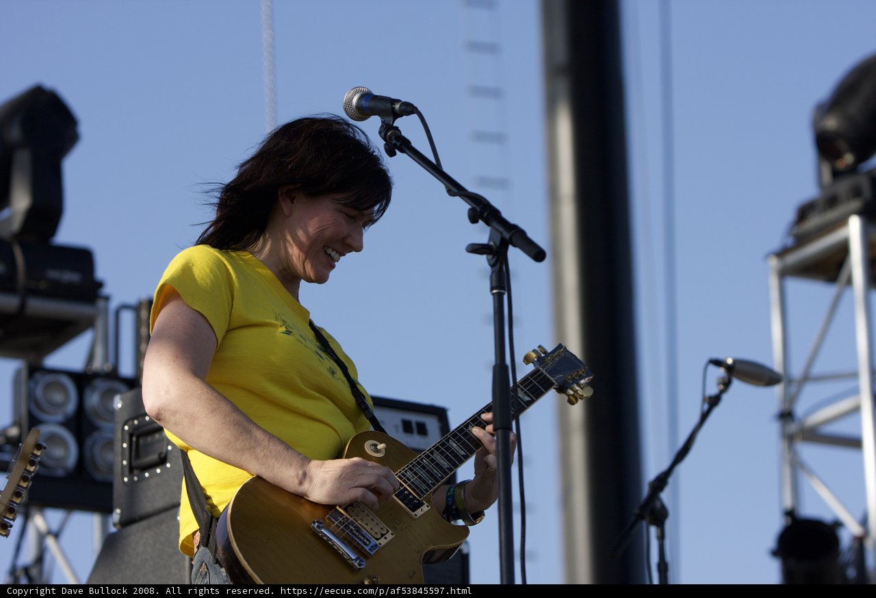 Kelley Deal Rocks Coachella Stage with Electric Guitar