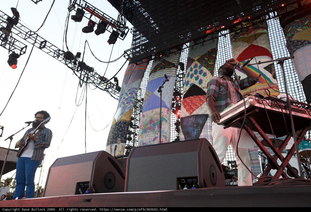 Music Band Performing on Stage at Coachella 2009