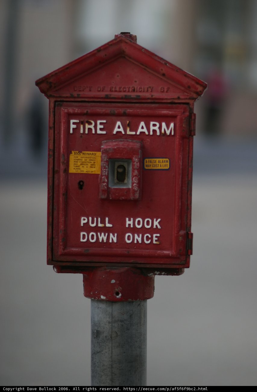 Fire Alarm on a Pole