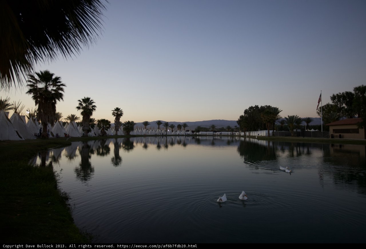 Sunset at the Swans' Pond