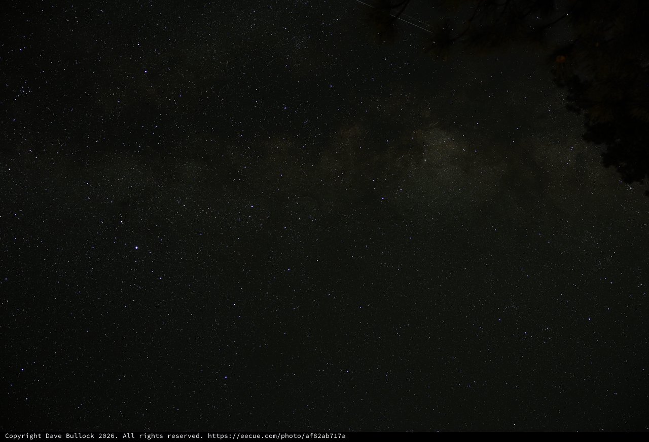 Milky Way Rises Over Mount Lassen Wilderness Night