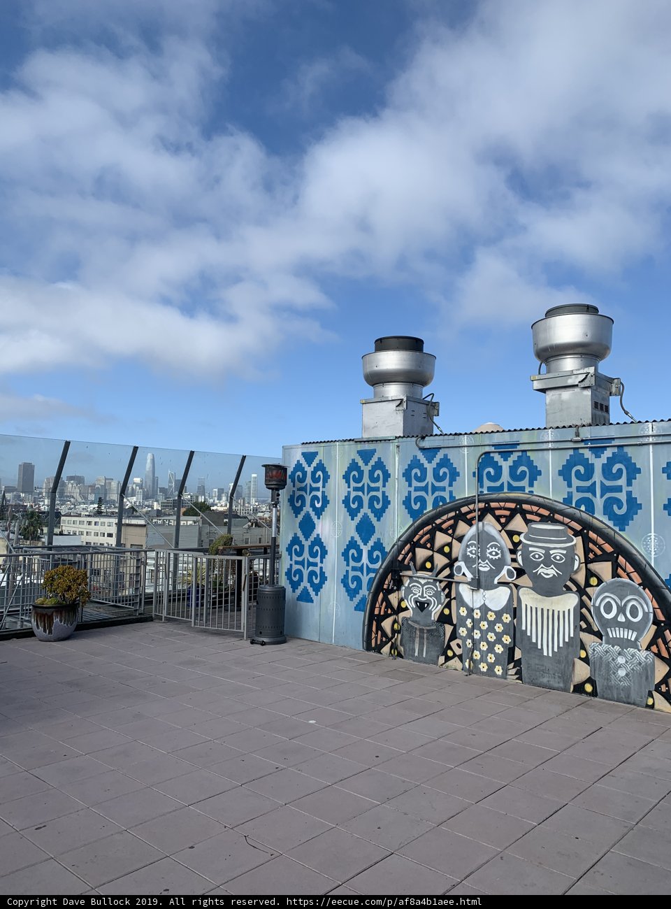 Blue Tiled Roof of San Francisco Building
