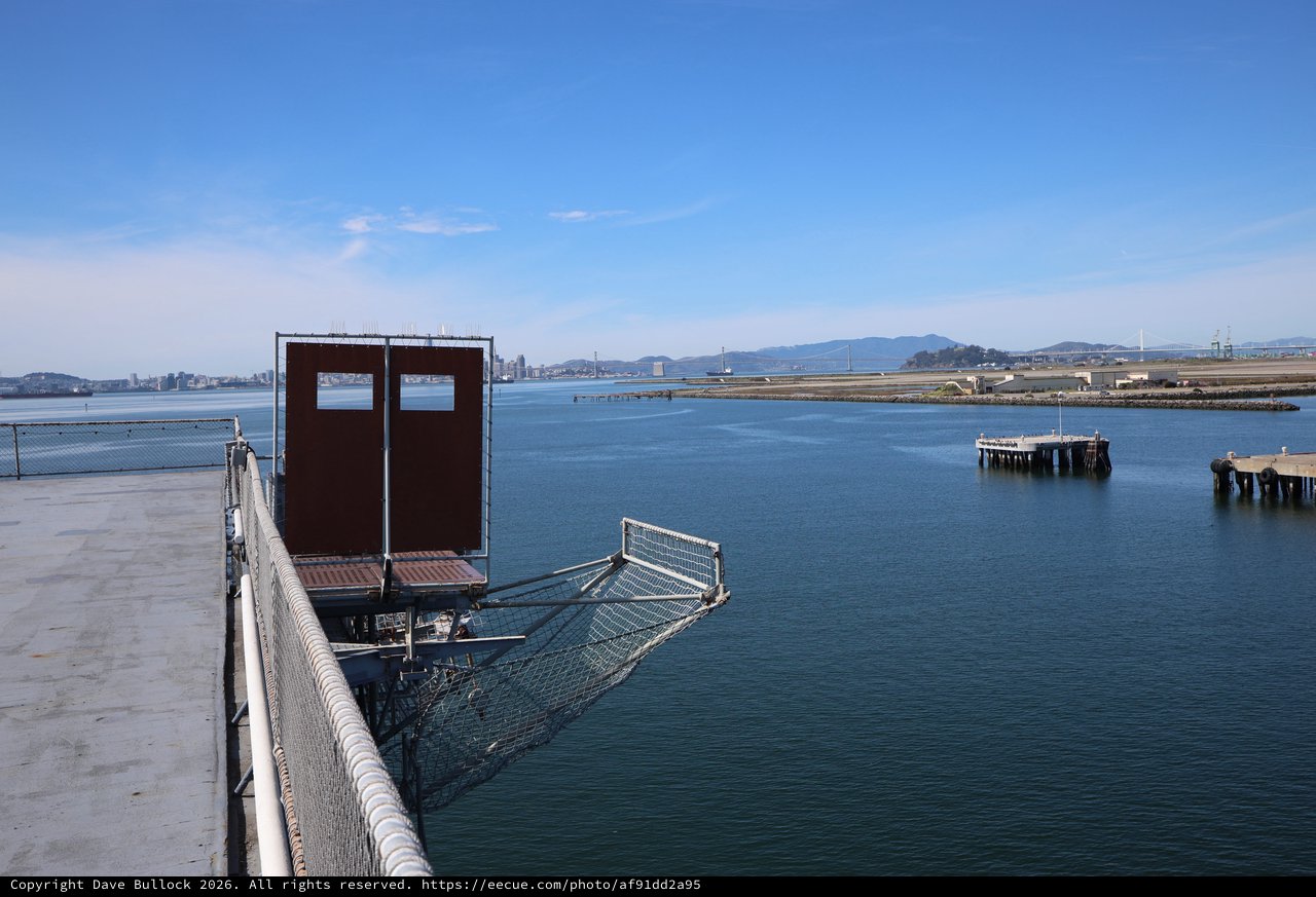 Naval Cargo Ramp at USS Hornet Museum Dock