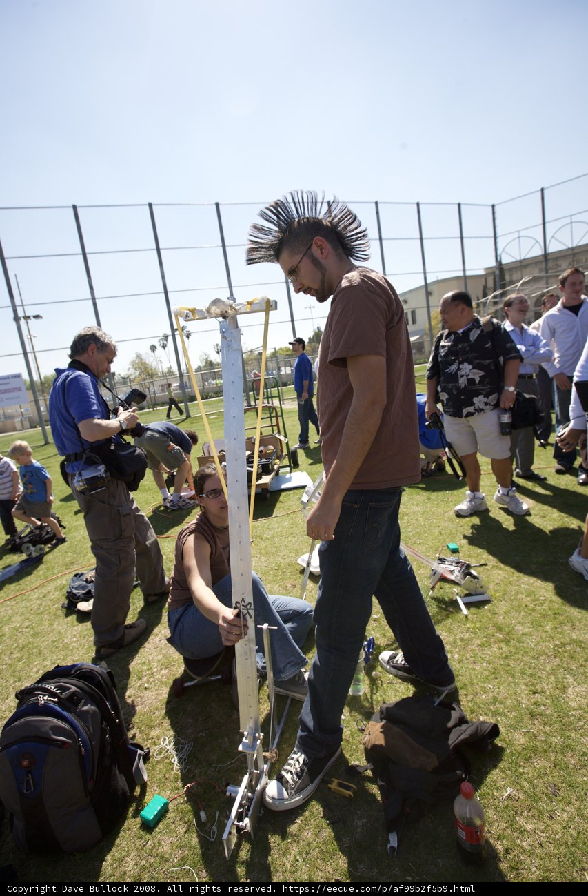 Mohawk Man at Caltech Engineering Competition