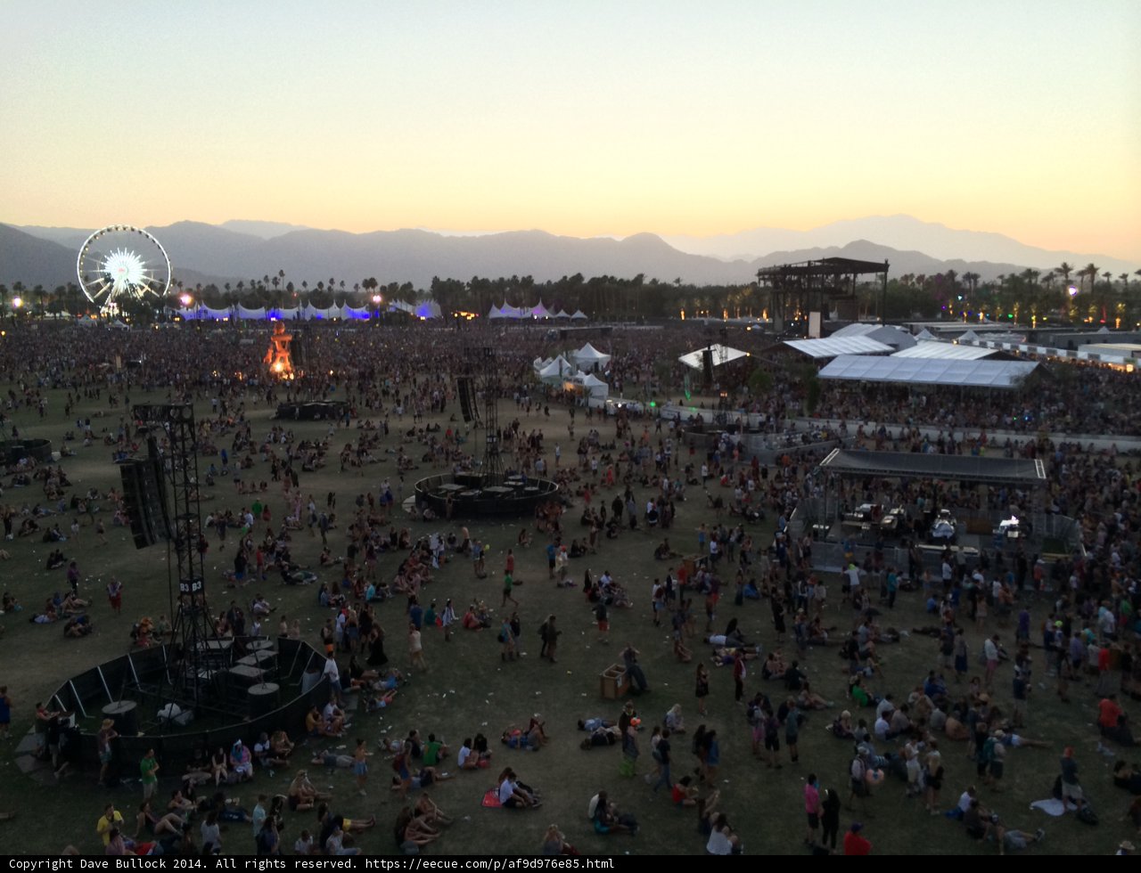 City Sunset Concert Crowd