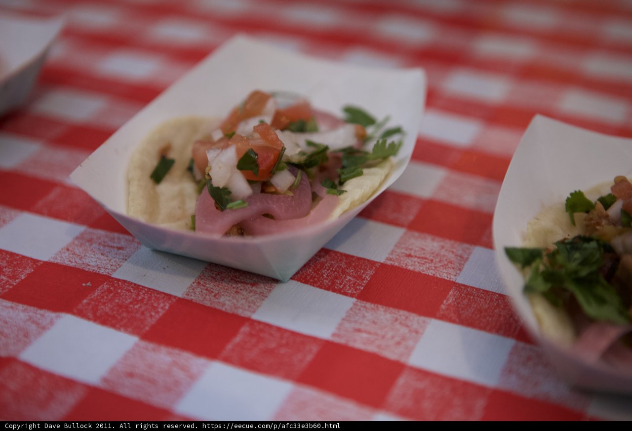 Tasty Tacos on Checkered Cloth