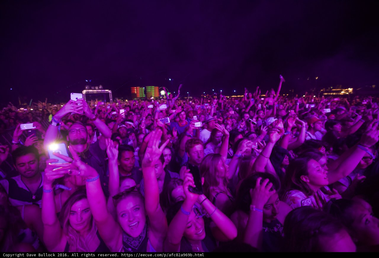 Hands Up in The Coachella Sky