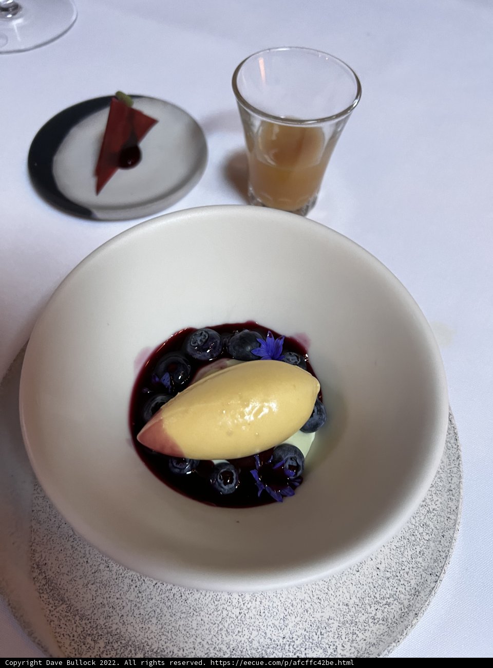 Blueberry Delight with a Side of Wine
