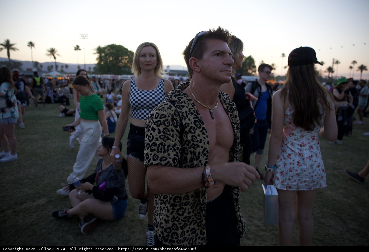 Sundown Style: A Candid Capture at Coachella 2024