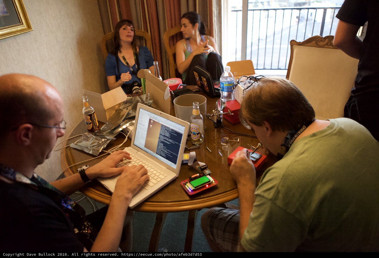 Late Night Hacking Session at DEF CON 18