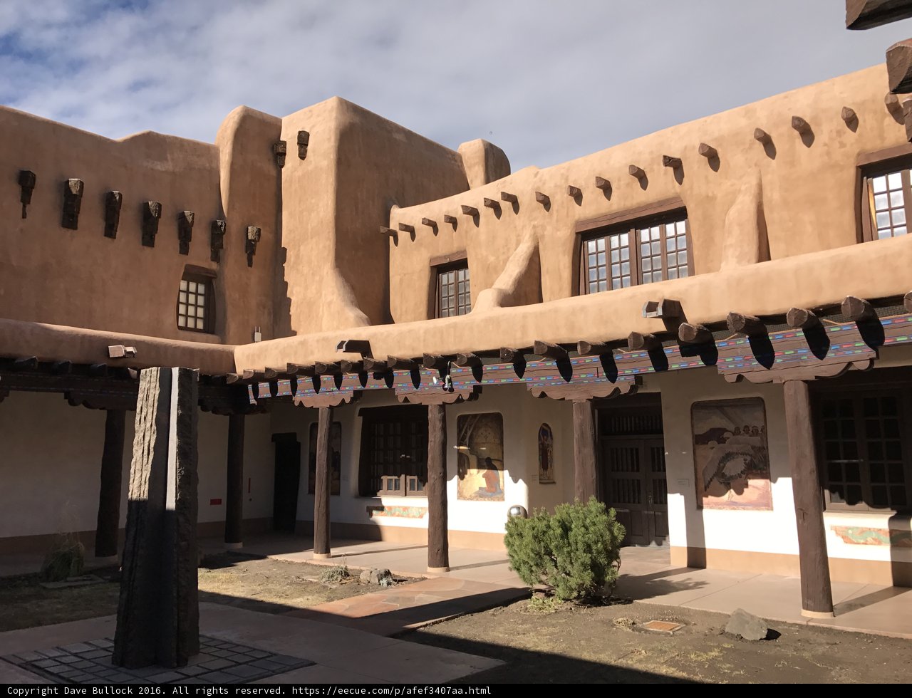 Courtyard of the Adobe Building at Taos Pueblo
