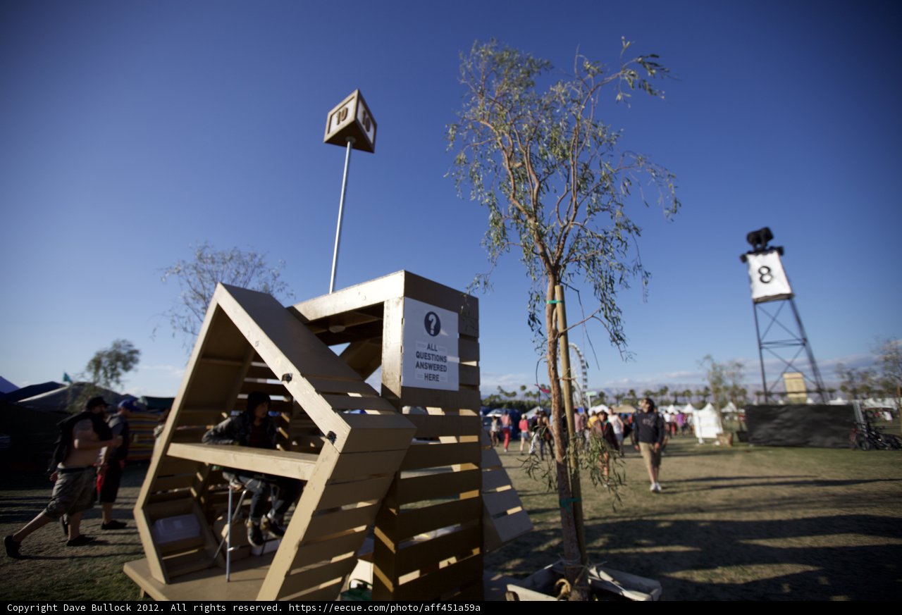 Wooden Structure with Sign