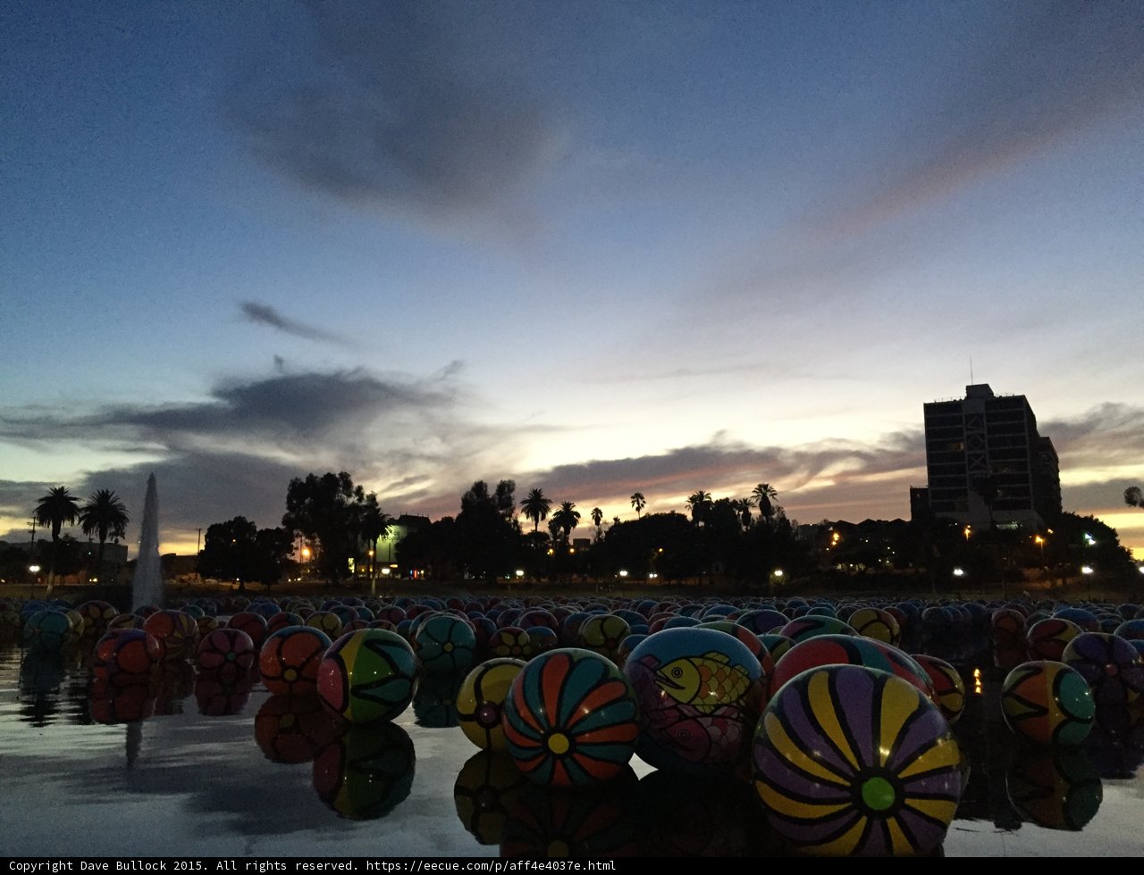 Spheres of Color at Dusk