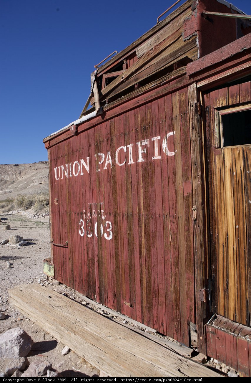 Union Pacific Freight Car in Death Valley