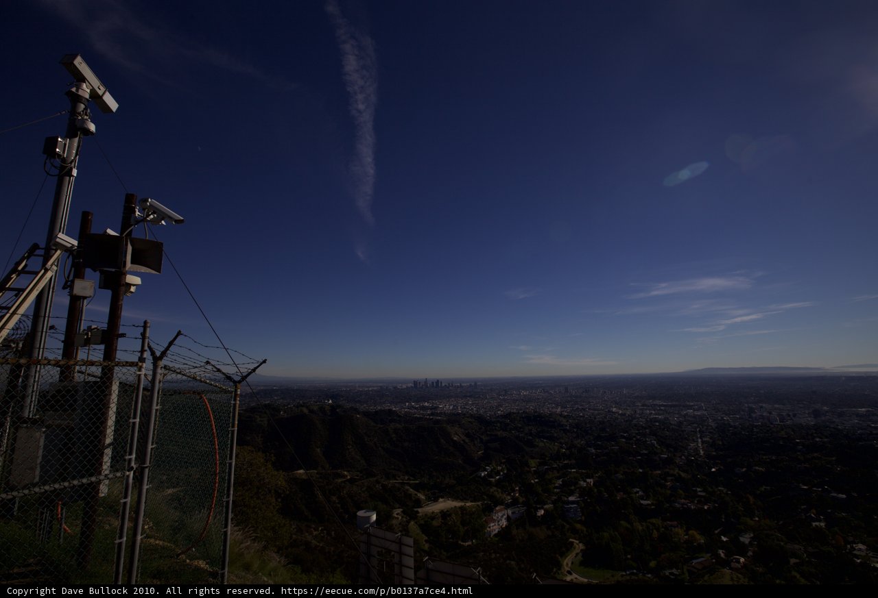 Overlooking the City from Griffith Park Hill