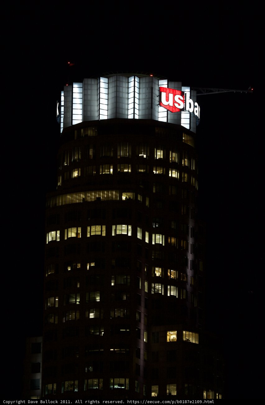 Towering Metropolis at Night
