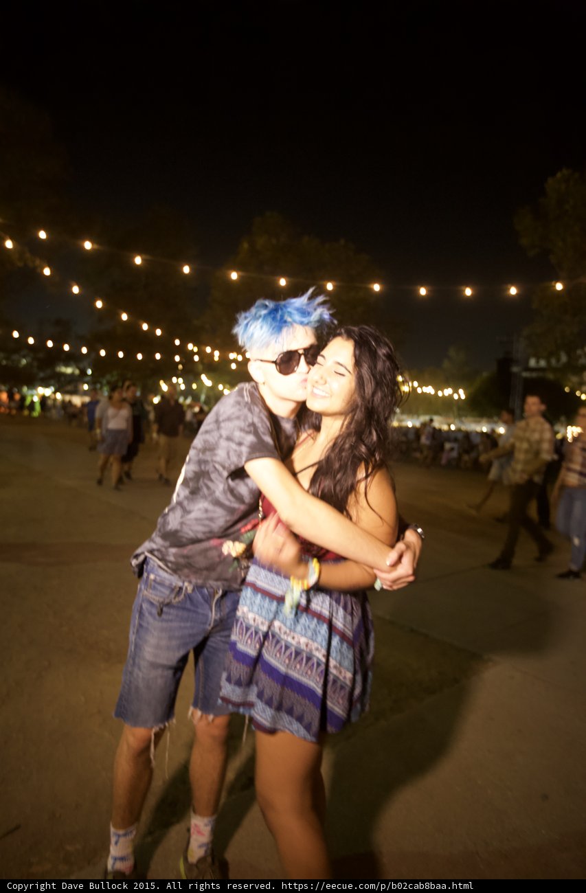 Festival Couple Embracing