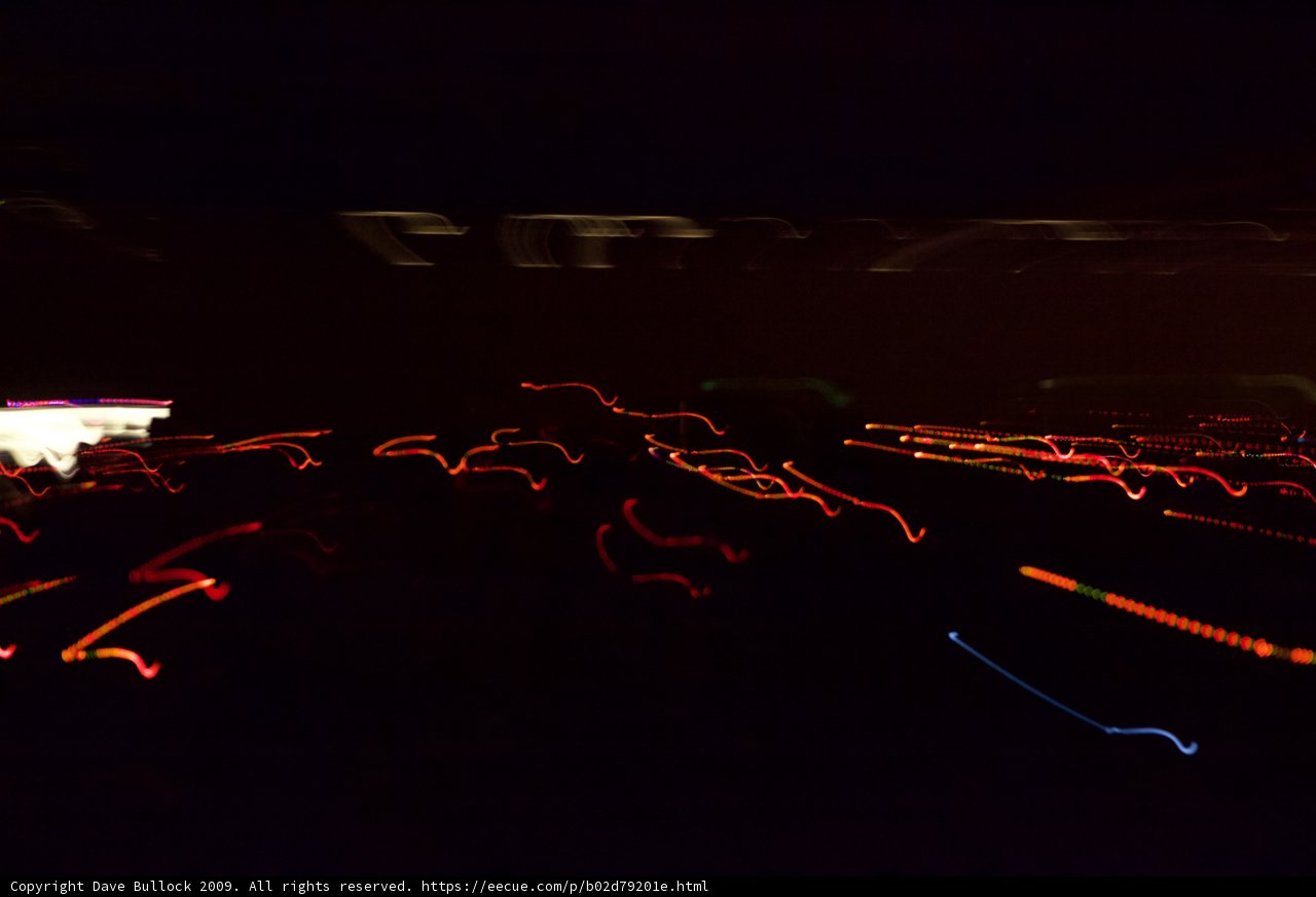 Blurred Lights in the Dark