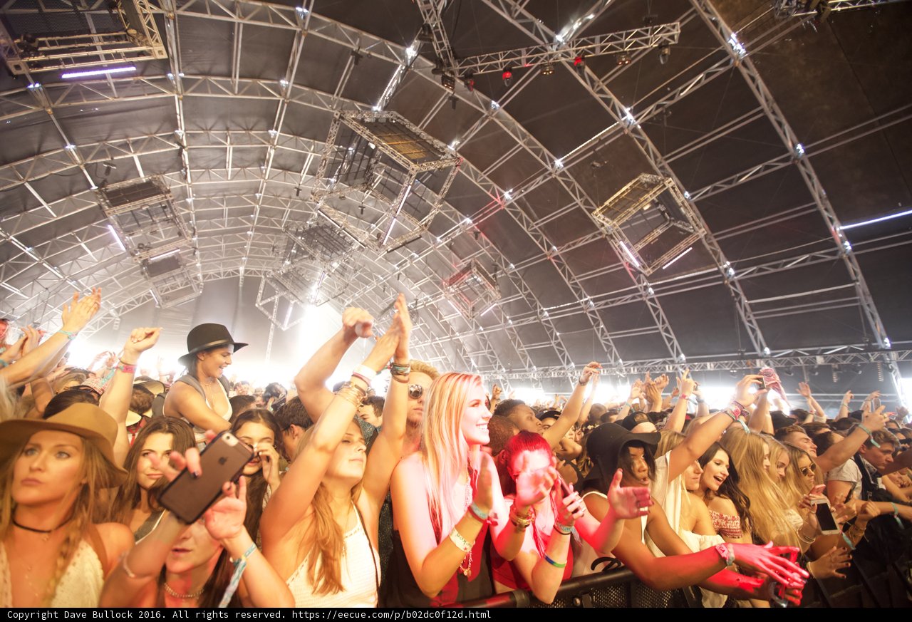 Urban Crowd at Coachella Music Festival