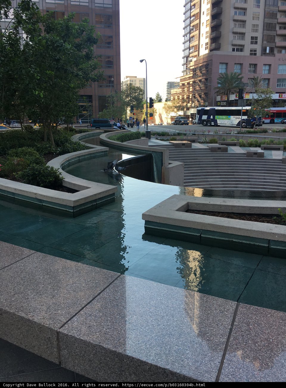 Serene Water Feature in the Heart of the City
