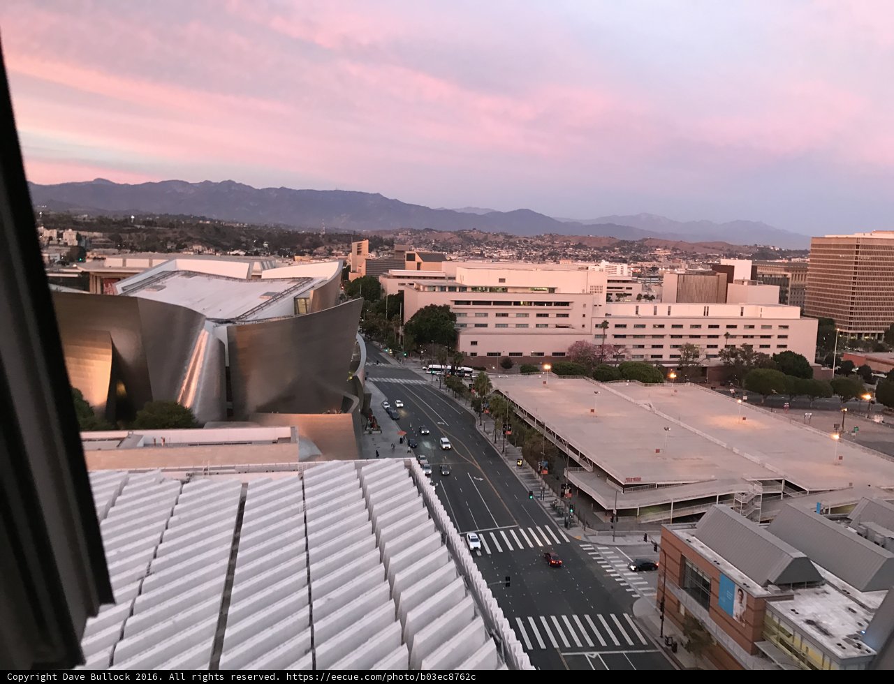 Sunset View of Los Angeles Cityscape