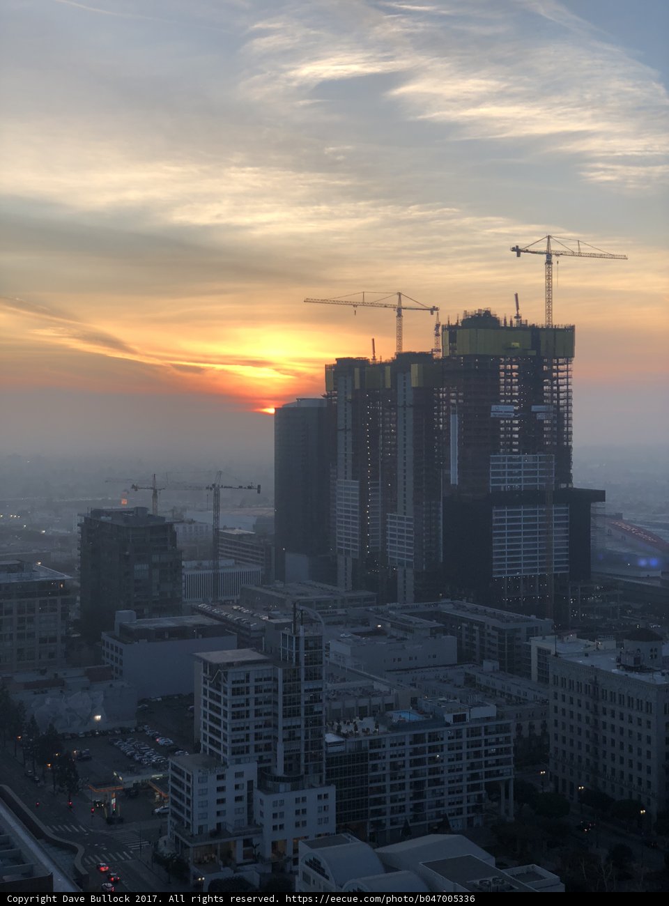 Majestic Sunset in the Heart of Urban Landscape