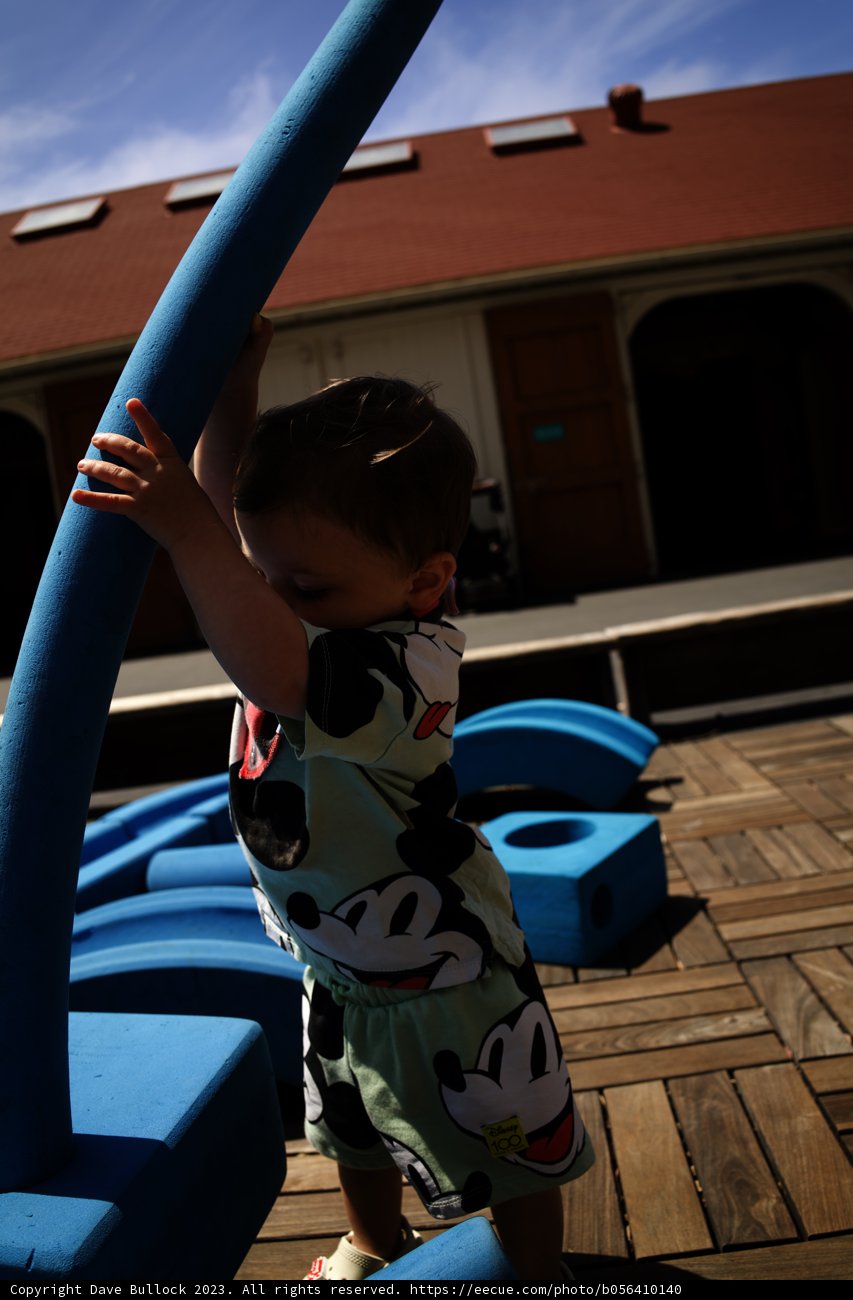 Joys of Childhood in Summer Blue