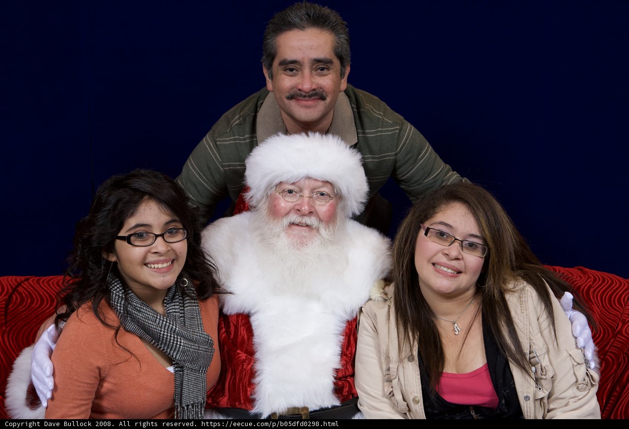 Santa Claus and his Festive Companions
