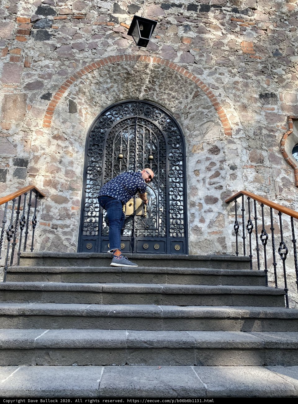 Man on Stone Steps