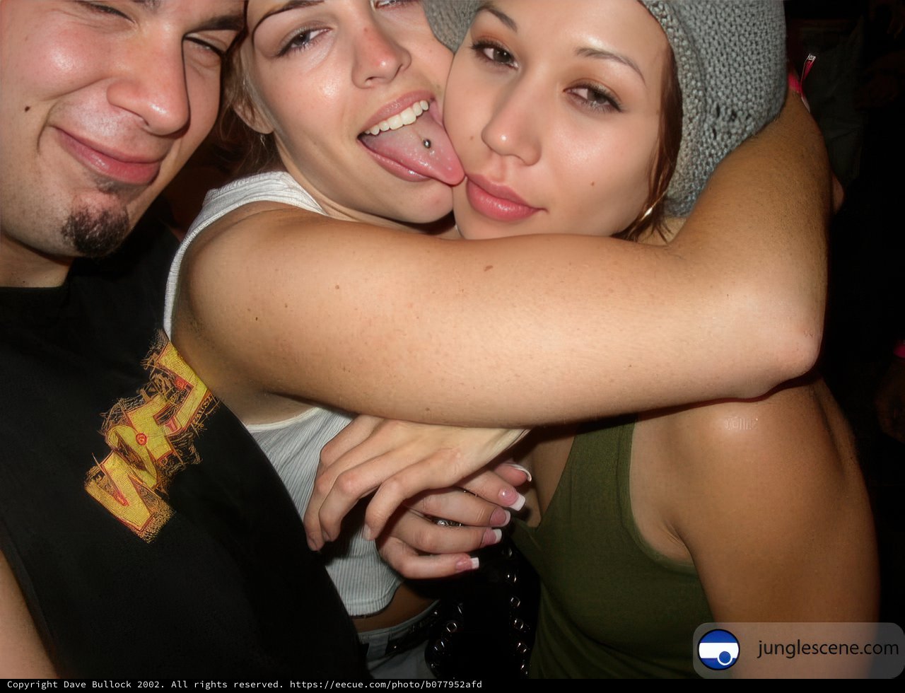 Three Friends at a Party