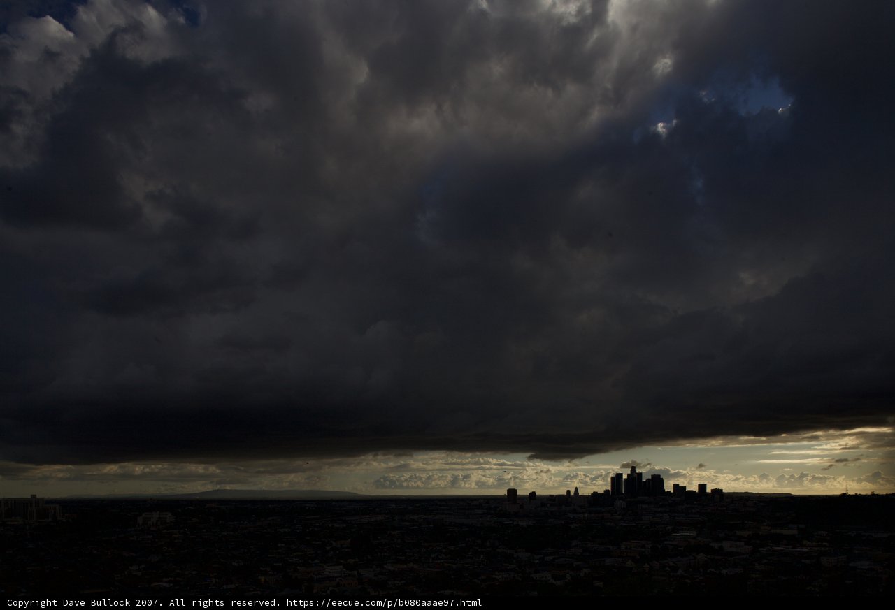 Stormy Skies Over Los Angeles
