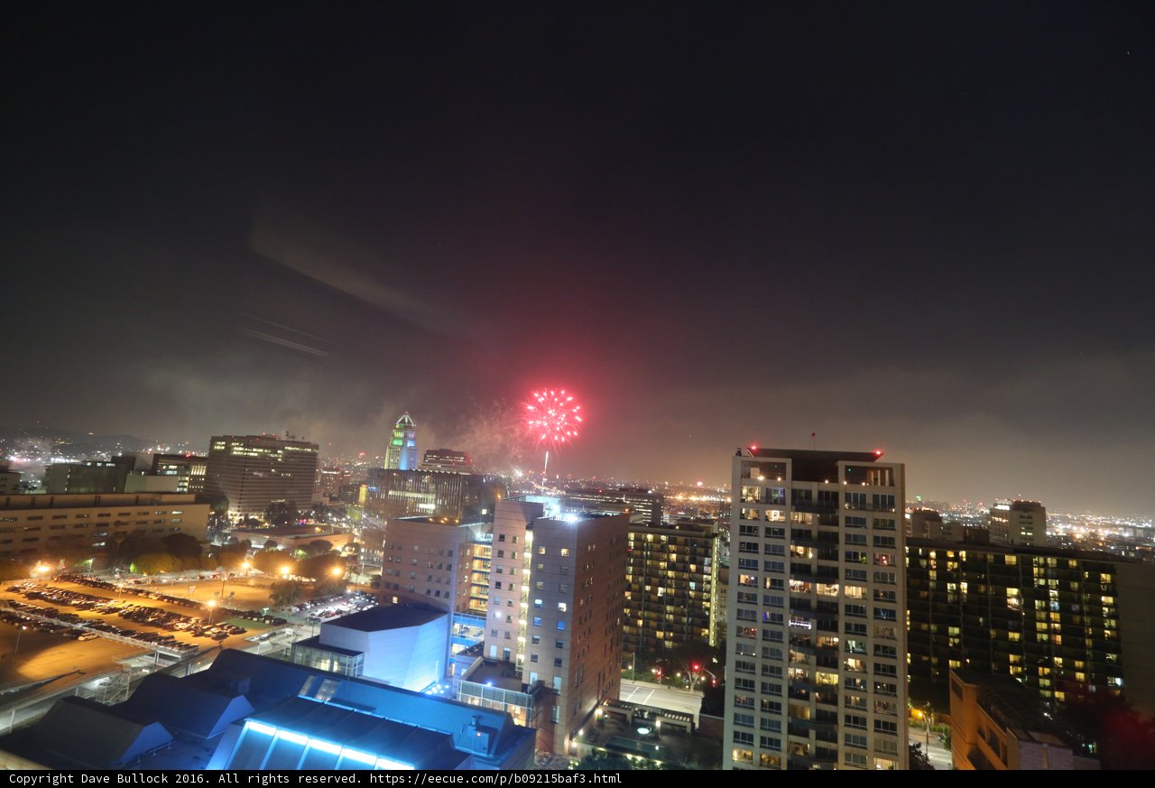 Fireworks Light up the Urban Skyline