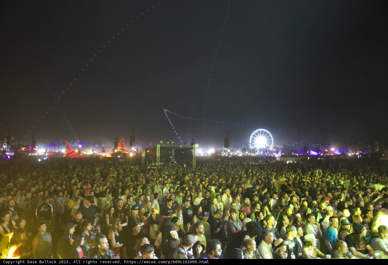 Nightlife at Coachella Music Festival